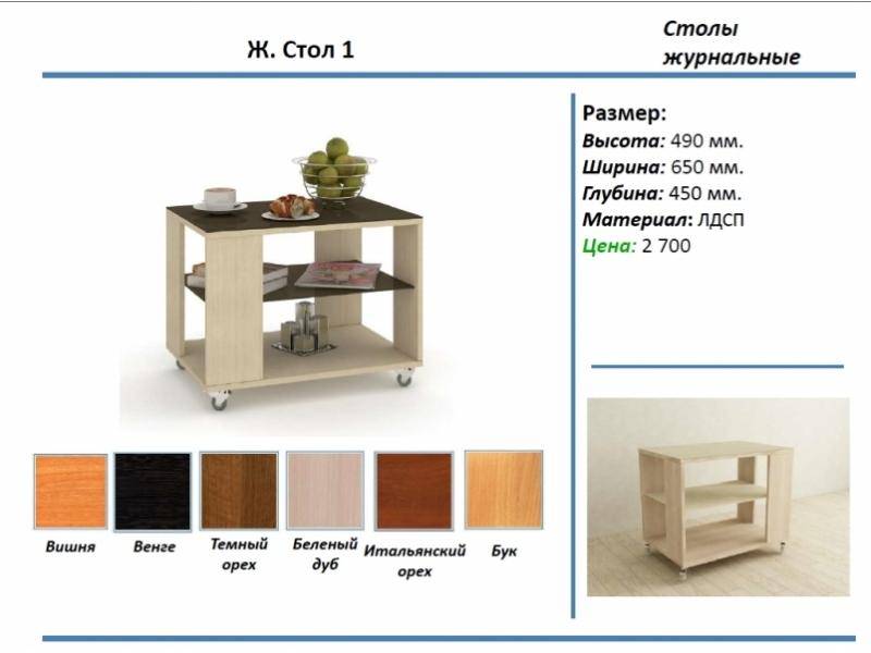журнальный стол 1 в Пскове
