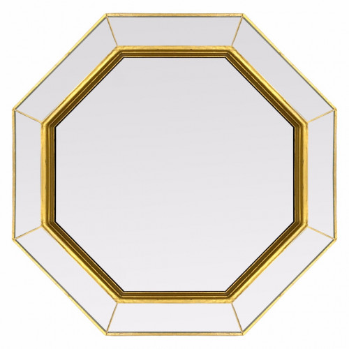 зеркало золотое венецианское восьмиугольное espresso gold в Пскове