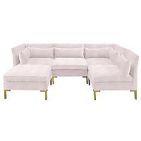 диван zara sectional угловой розовый в Пскове