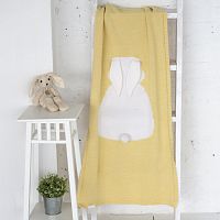 плед зайка 60*120 св.желтый+белый в Пскове