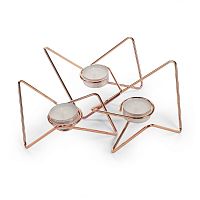 набор подсвечников медных металлических для чайных свечей tri-angular loop, 7 см, 3 штуки в Пскове