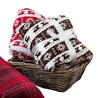 коричневый плед с оленями в Пскове