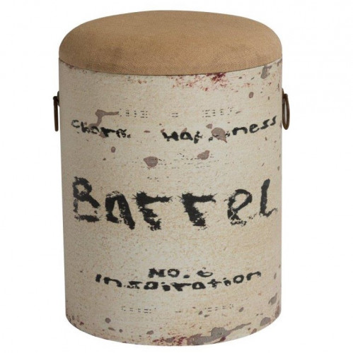 столик-табурет barrel white бежевый в Пскове