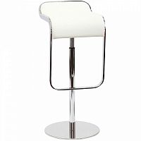 барный стул lem style piston stool белая кожа в Пскове