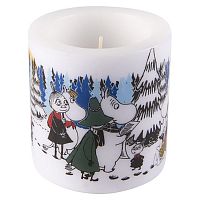 свеча большая moomin зимний лес, 8 см в Пскове