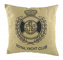 подушка с гербом королевского royal yacht club в Пскове