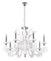 подвесная люстра crystal lux letisia sp8 white белая в Пскове