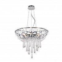 подвесная люстра crystal lux dorotea sp5 d450 chrome прозрачная в Пскове