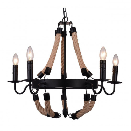 подвесная люстра arte lamp marsiglia a8956lm-5bk в Пскове