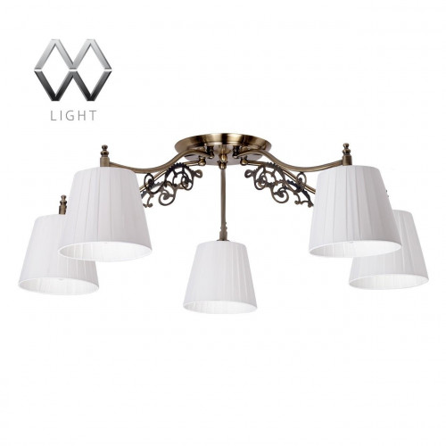 потолочная люстра mw-light моника 372011105 белая в Пскове