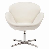 кресло swan chair кремовое в Пскове