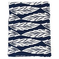 плед вязаный с принтом листья в Пскове