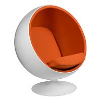 кресло eero aarnio style ball chair оранжевое в Пскове