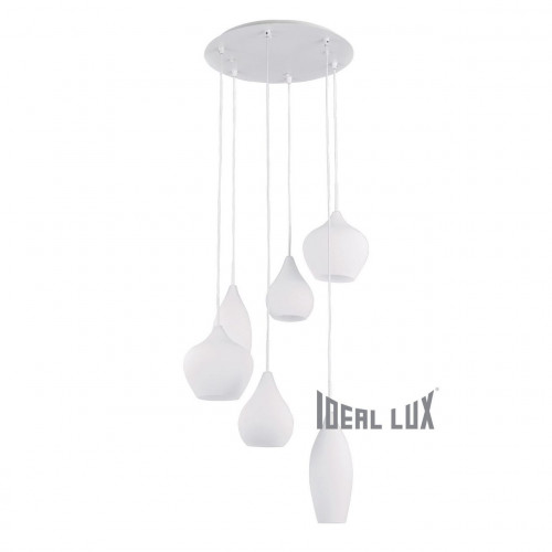 подвесная люстра ideal lux soft sp6 bianco в Пскове