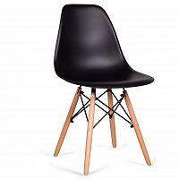 стул деревянный pc-015 черный (eames style) в Пскове