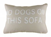 подушка с надписью no dogs on this sofa в Пскове