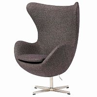 кресло egg chair серое в Пскове