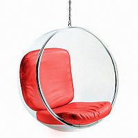 кресло bubble chair красное в Пскове