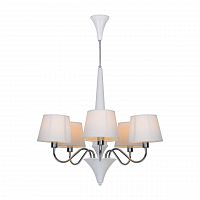 подвесная люстра arte lamp a1528lm-5wh белая в Пскове