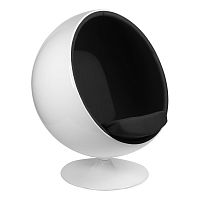 кресло eero aarnio style ball chair черное в Пскове