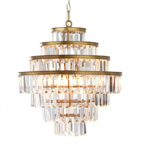 люстра alaine 50 латунь, прозрачное стекло в Пскове