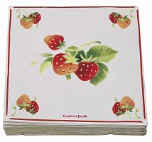 салфетки бумажные клубника comptoir de famille в Пскове