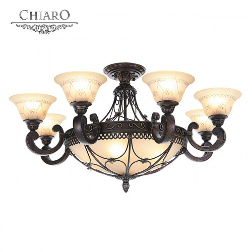 потолочная люстра chiaro айвенго 382012812 бежевая в Пскове