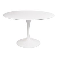 стол eero saarinen style tulip table mdf d110 глянцевый белый в Пскове