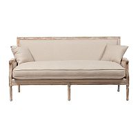 диван auguste salon bench with burlap прямой бежевый в Пскове