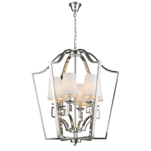 люстра presidential 6 от delight collection белая/никель в Пскове