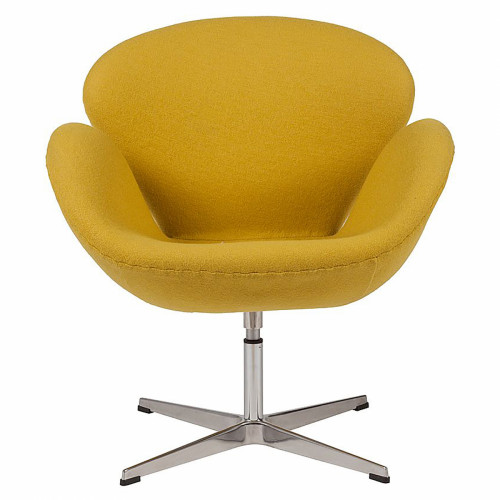 кресло swan chair желтое в Пскове