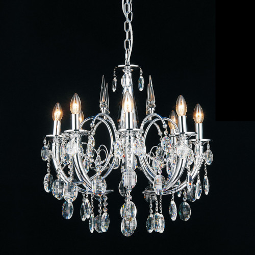 люстра md103908-8a от illuminati прозрачная/ хром в Пскове
