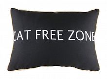 подушка с надписью cat free zone в Пскове