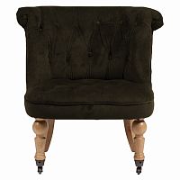 кресло amelie french country chair серо-коричневое в Пскове