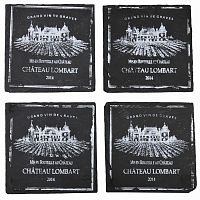 подставки под стакан квадратные сланец (набор шт) comptoir de famille в Пскове