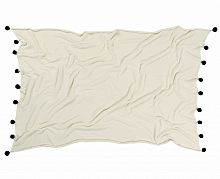 плед бежевый с черными помпонами в Пскове