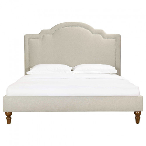 кровать двуспальная 120х200 бежевая cassis upholstered в Пскове