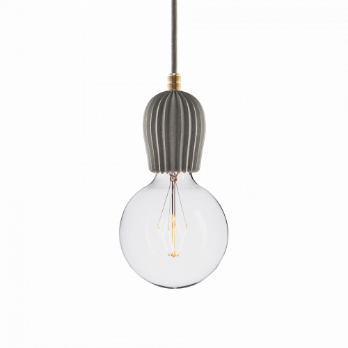 подвесной светильник beton rib gray brass в Пскове