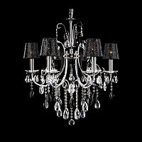 люстра md92721-6a от illuminati прозрачная/черная/ хром в Пскове