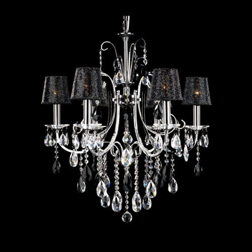 люстра md92721-6a от illuminati прозрачная/черная/ хром в Пскове