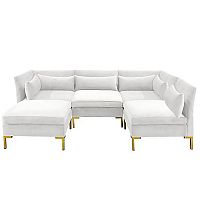 диван zara sectional угловой белый в Пскове