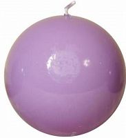 свеча-шар сиреневая, 10 см в Пскове