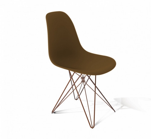 стул dsr коричневый s50 (eames style) в Пскове