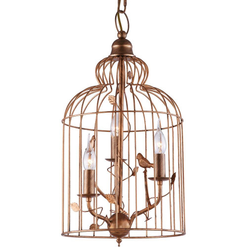 подвесная люстра arte lamp gabbia a1865sp-3bg в Пскове