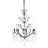 люстра maria theresa grande 8 lamps чёрная, прозрачная в Пскове