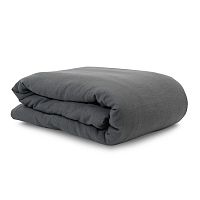 пододеяльник изо льна темно-серого цвета essential 150х200 в Пскове