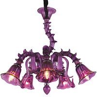 подвесная люстра arte lamp corno a8023lm-5cc фиолетовая в Пскове