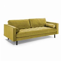 диван bogart sofa 3 трехместный темно-желтый от la forma (ex julia grup) в Пскове