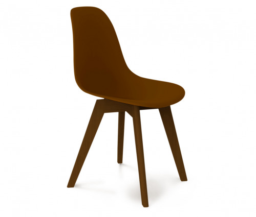 стул dsw коричневый s39 (eames style) в Пскове