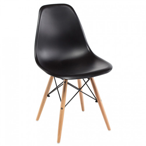 стул деревянный eames pc-015 black в Пскове